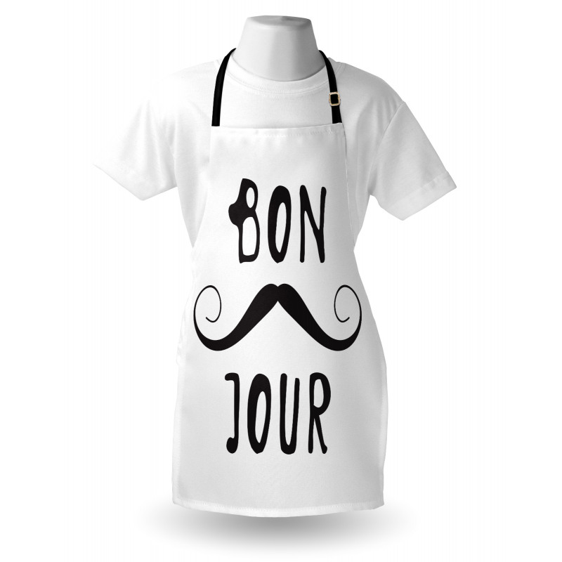 Manly Mustache and Bonjour Apron