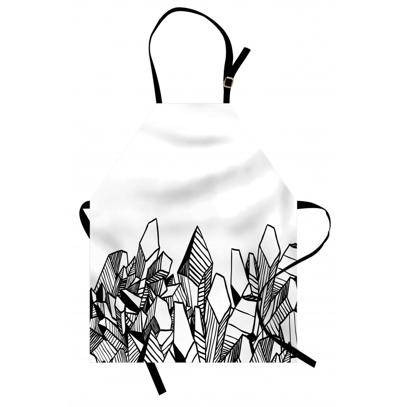 Hatched Crystals Drawing Apron