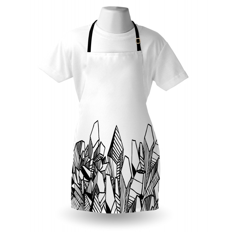 Hatched Crystals Drawing Apron