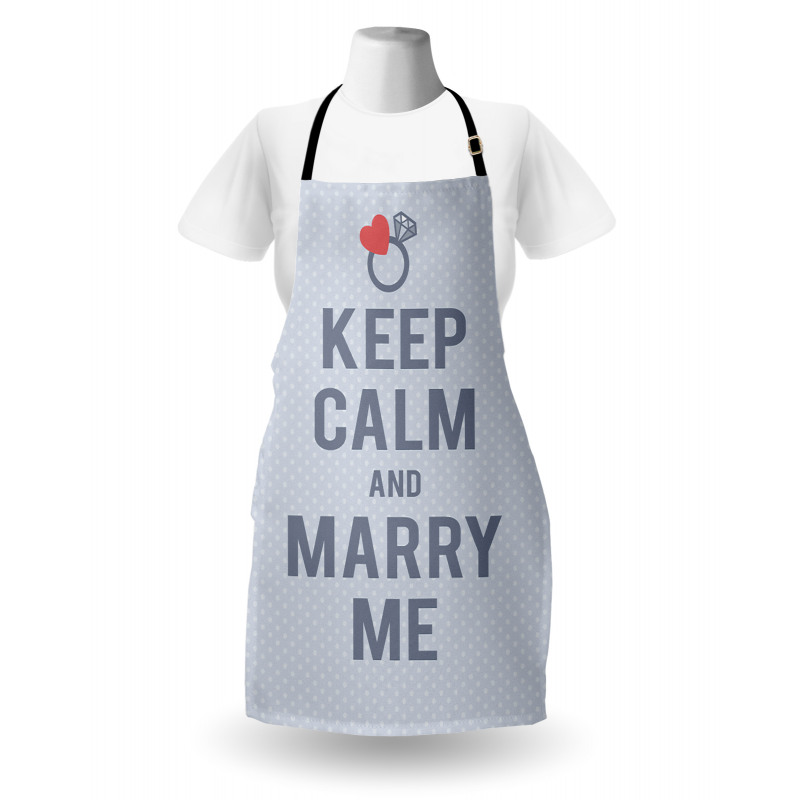 Keep Calm and Marry Me Apron