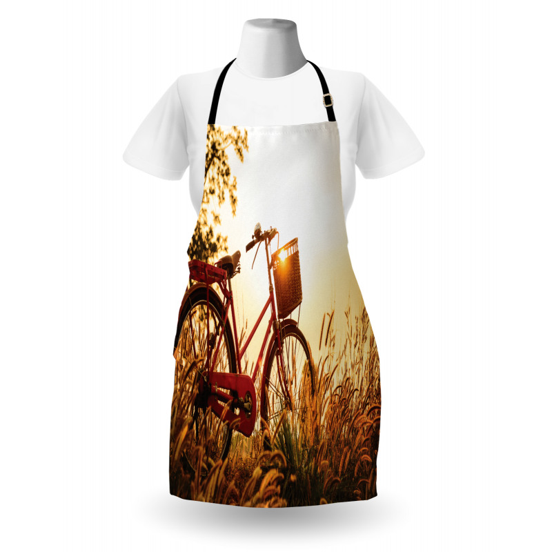 Bike in Sepia Tones Rural Apron