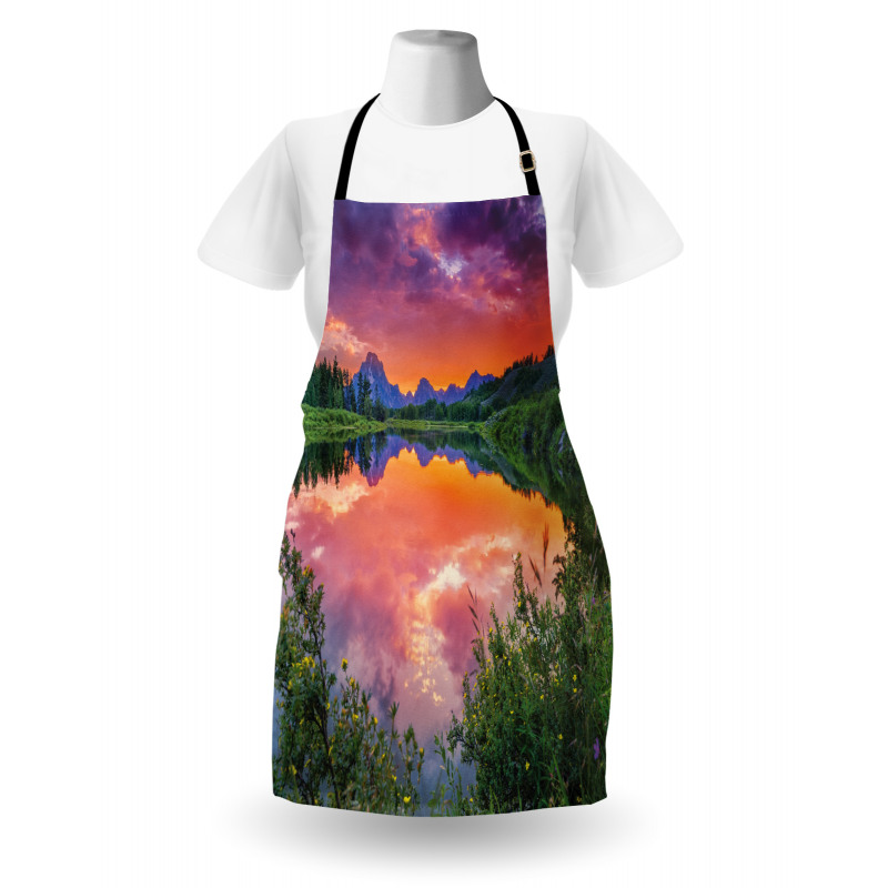 Sunset Reflection River Apron