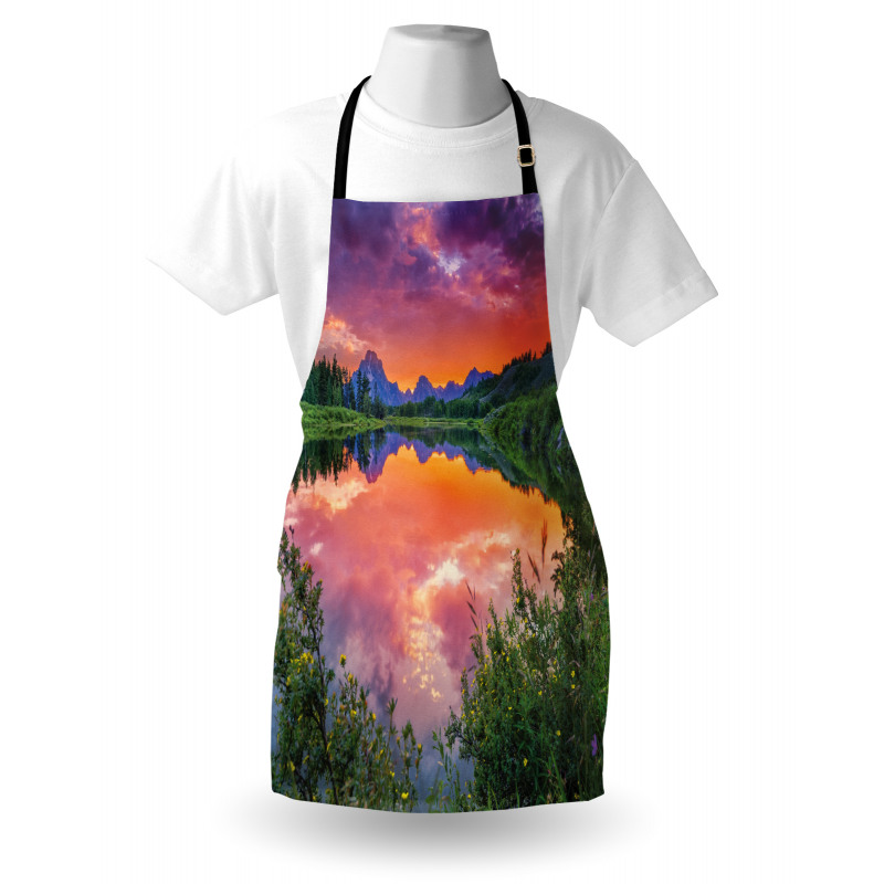 Sunset Reflection River Apron