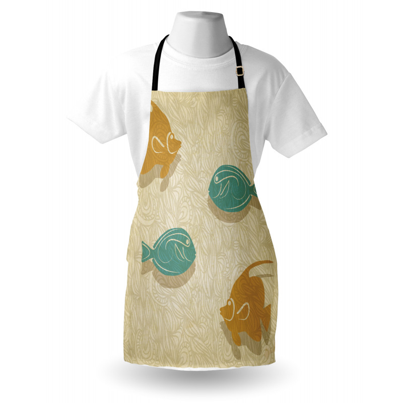 Aquarium Ocean Waves Apron