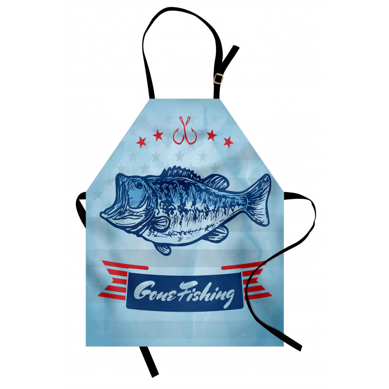 Throat Fish USA Flag Apron