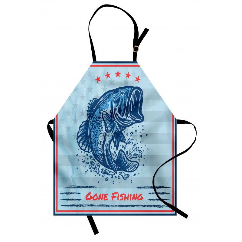 Vintage Trout Fish Apron