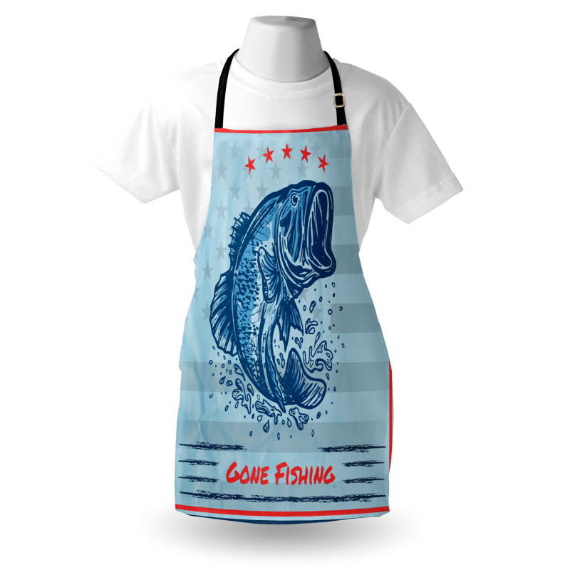 Vintage Trout Fish Apron