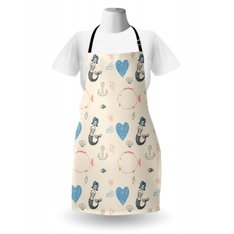 Balloon Fish Hearts Apron