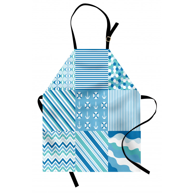 Zigzags Wavy Anchor Apron