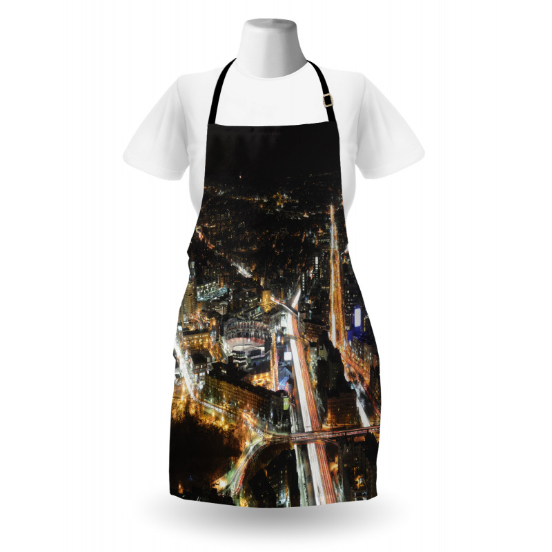 Skyline at Night City Apron