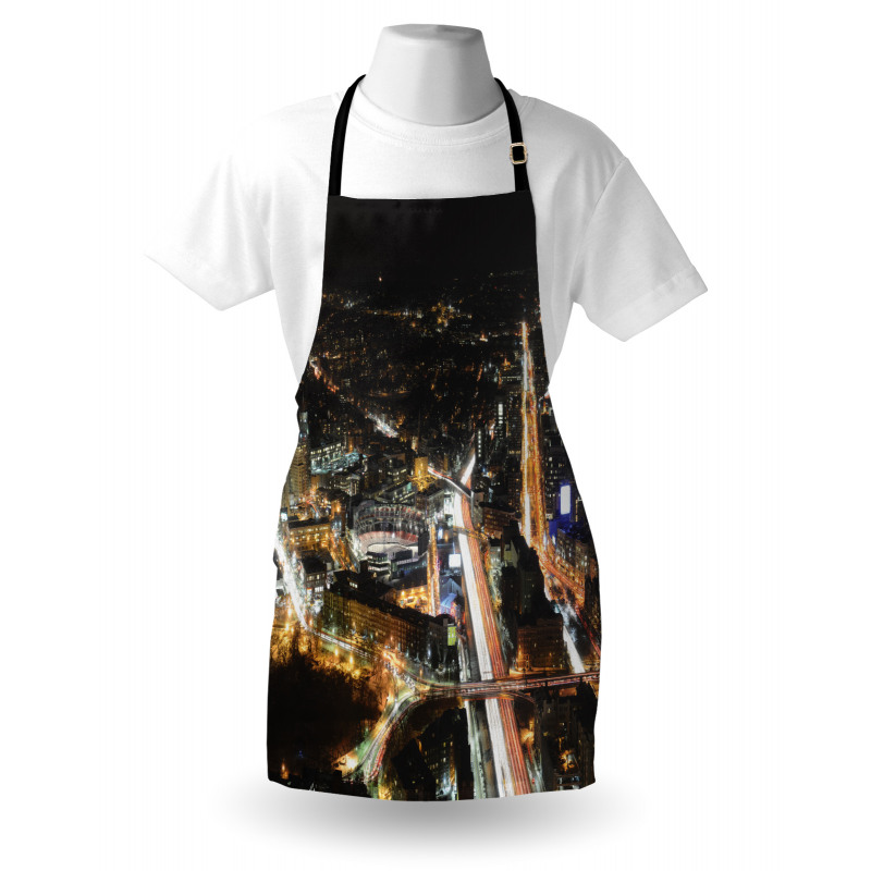 Skyline at Night City Apron