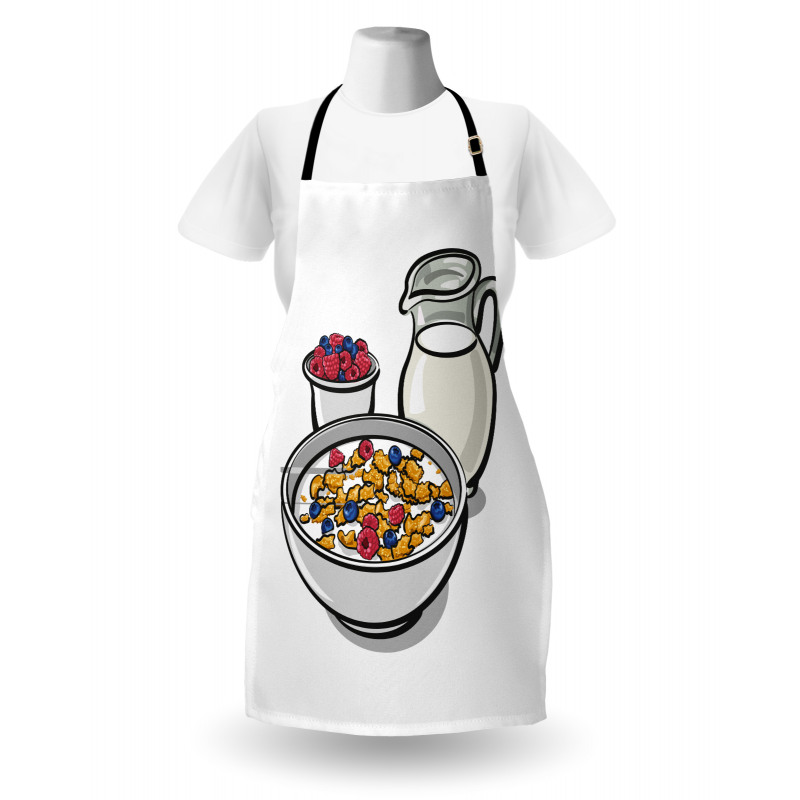 Healthy Breakfast Cartoon Apron