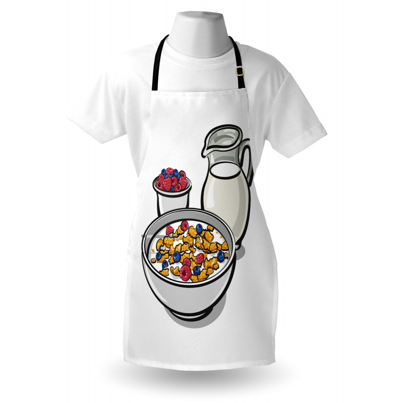 Healthy Breakfast Cartoon Apron