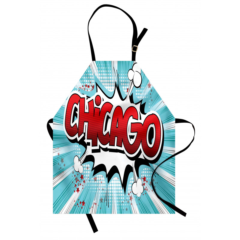 Pop Art Comic Book Chicago Apron