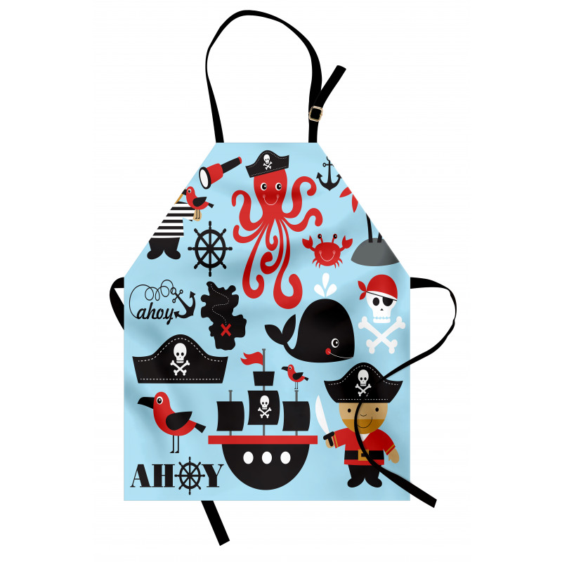 Cartoon Marine Adventure Apron