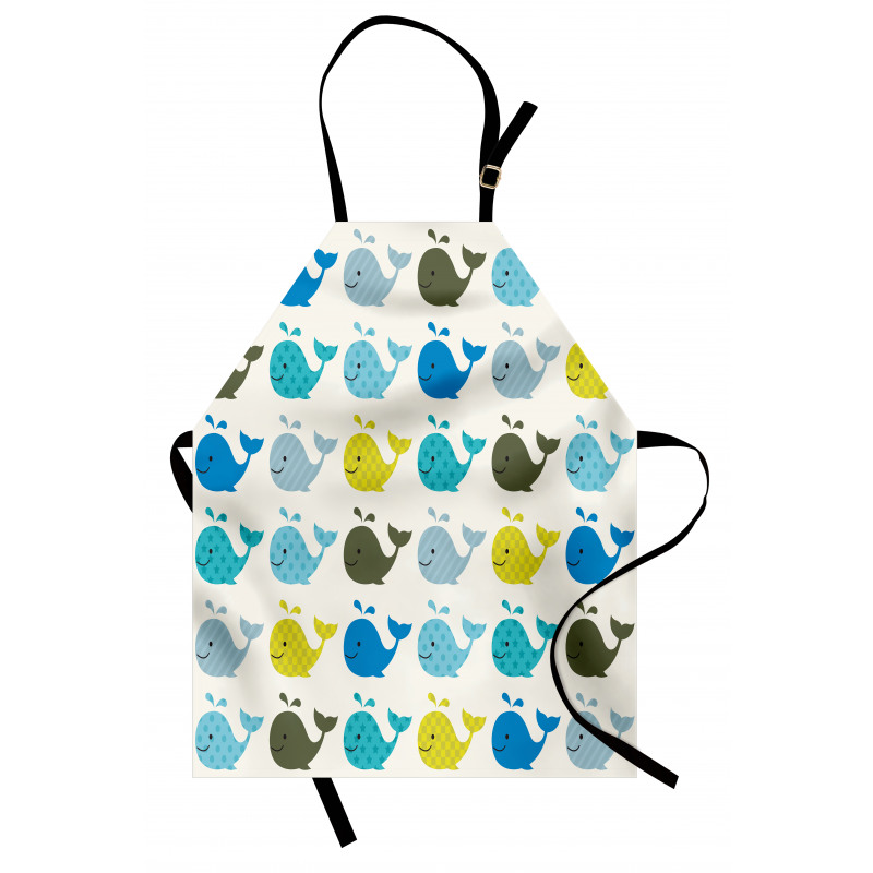 Childish Pattern Big Fish Apron