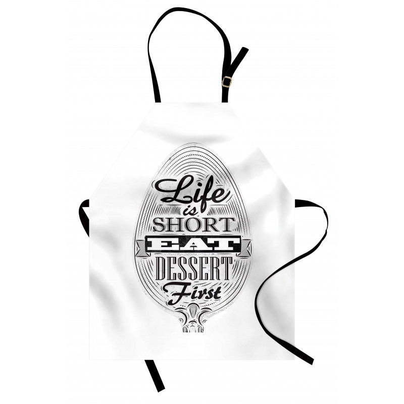 Retro Eat Dessert on Spoon Apron