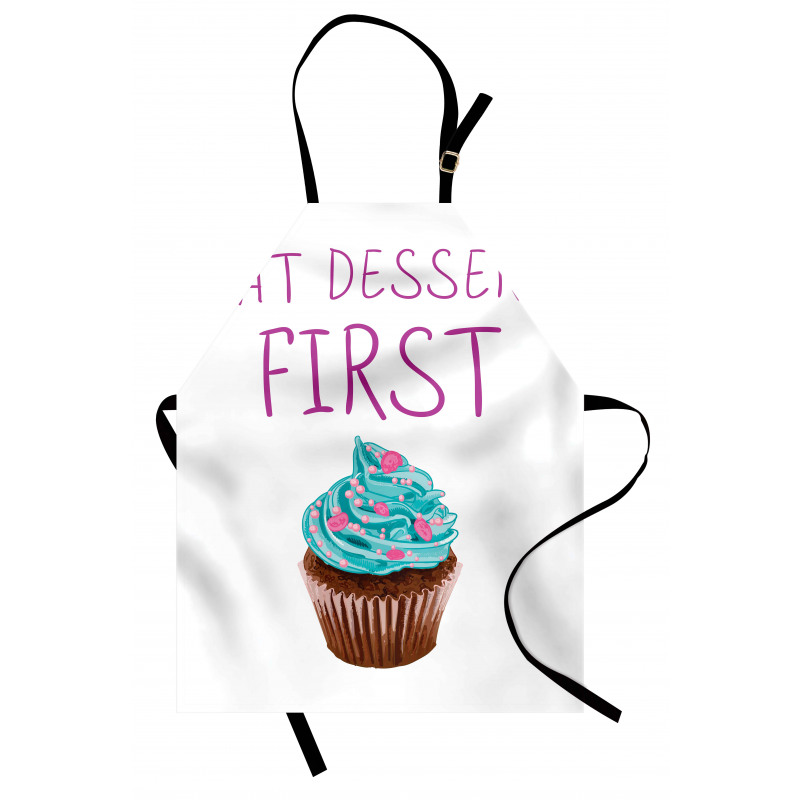 Dessert Cupcake Doodle Apron