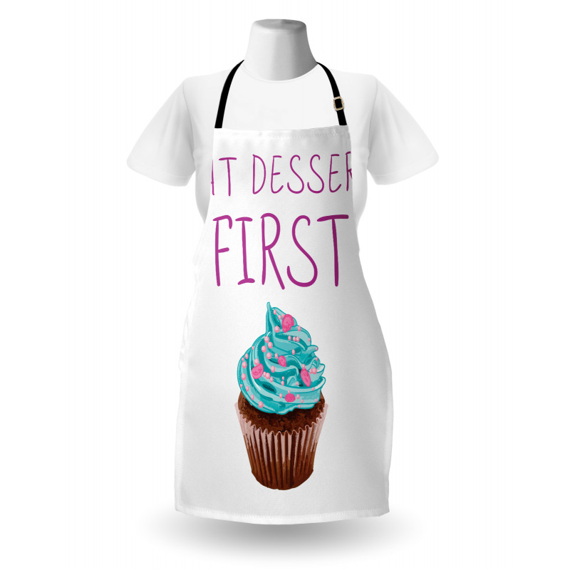 Dessert Cupcake Doodle Apron