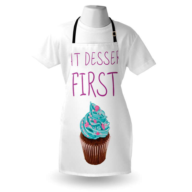 Dessert Cupcake Doodle Apron