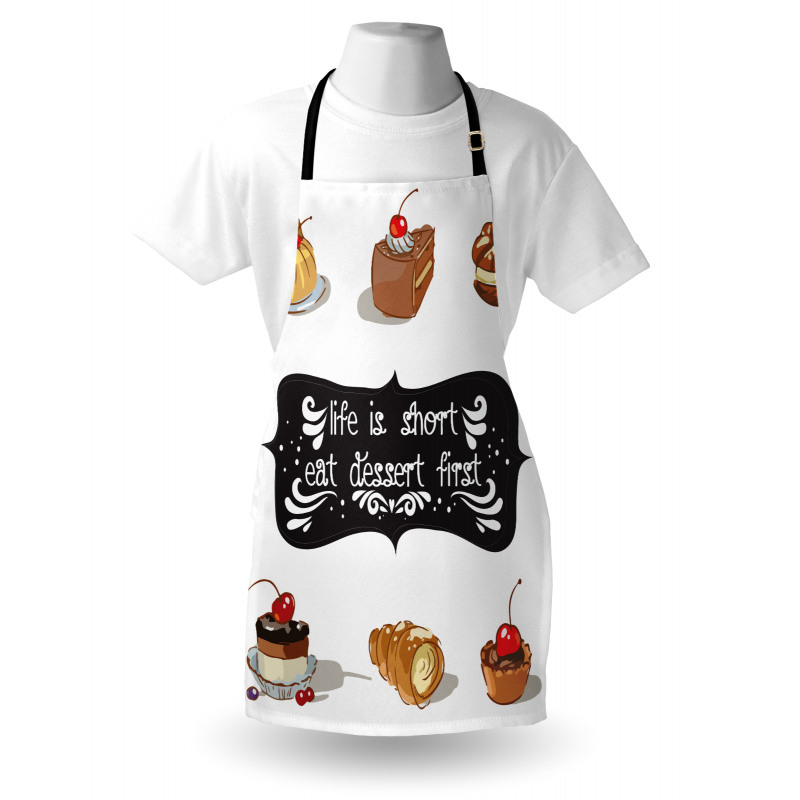 Various Dessert Doodle Apron