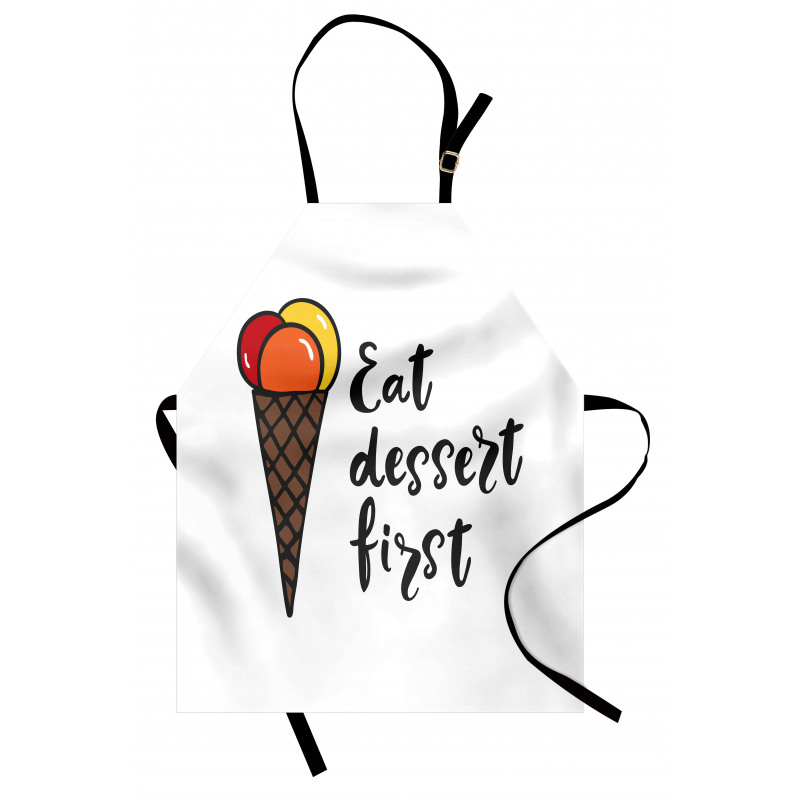 Eat Dessert First Ice Cream Apron