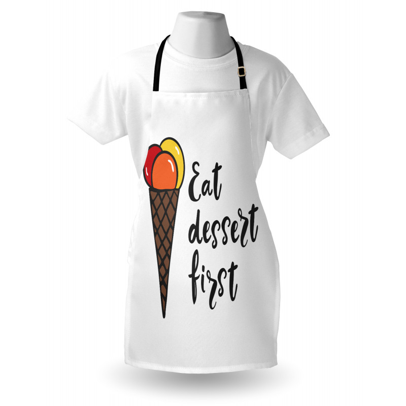 Eat Dessert First Ice Cream Apron