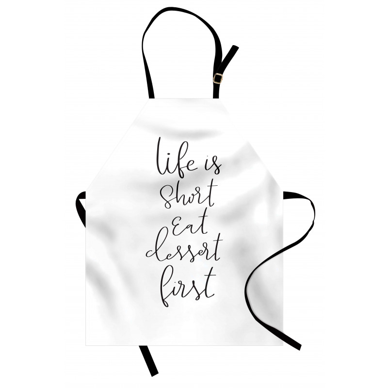 Cursive Ink Lettering Dessert Apron