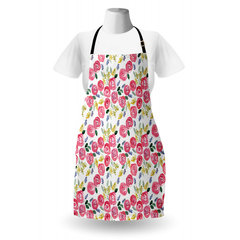 Fine Art Style Spring Flora Apron