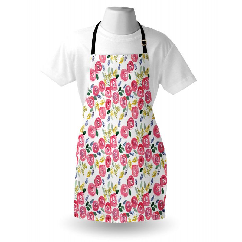 Fine Art Style Spring Flora Apron