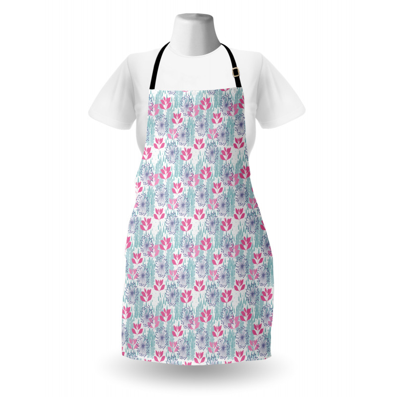 Floral Nature Art Rain Drops Apron