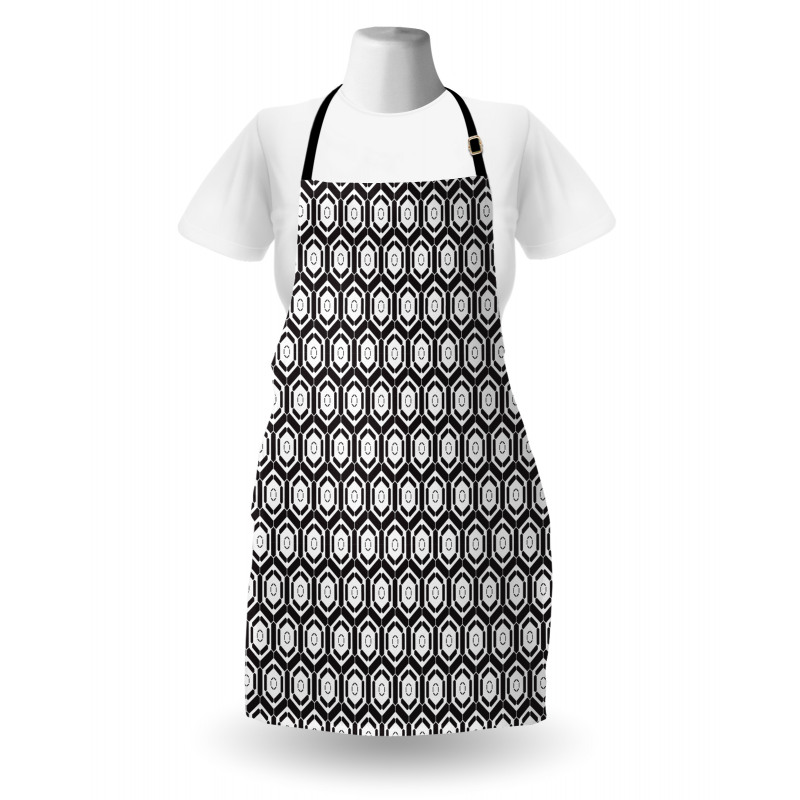 Modern Futuristic Motif Apron