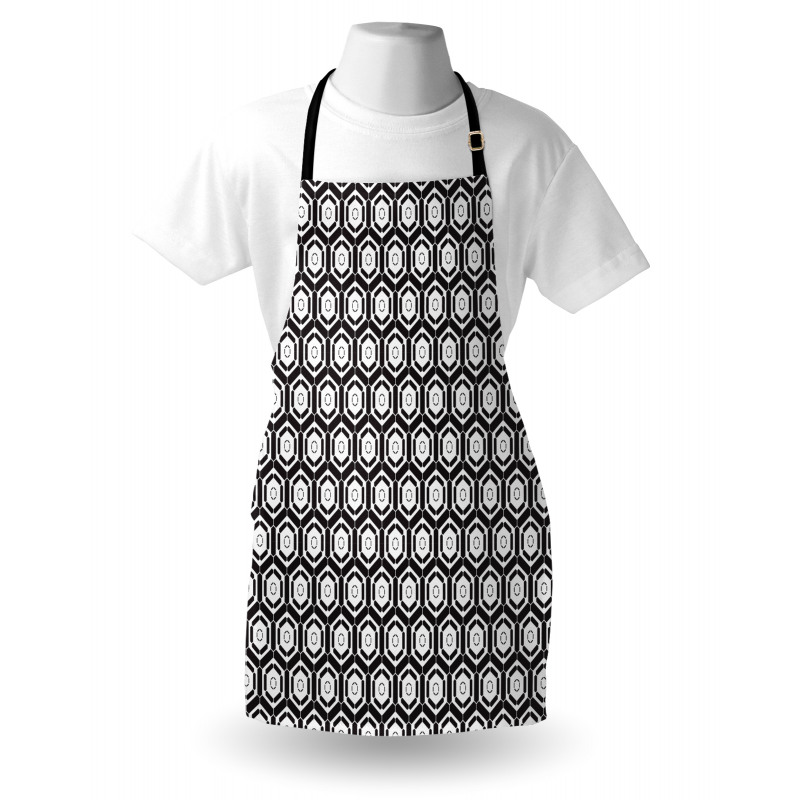 Modern Futuristic Motif Apron