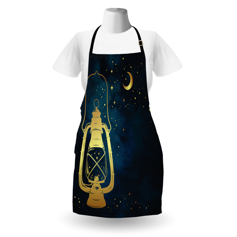 Magic Oil Lantern at Night Apron