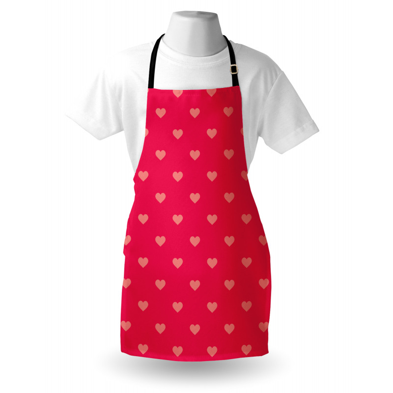 Pastel Heart Spots Pattern Apron