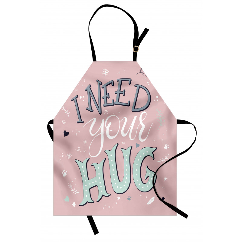 I Need Your Hug in Pastel Tone Apron