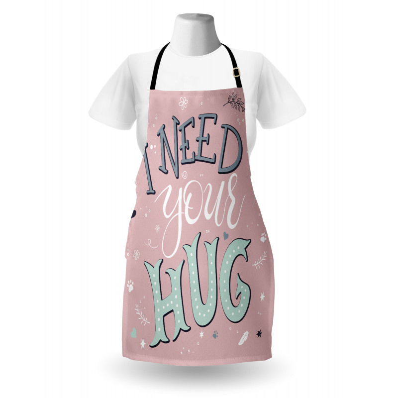 I Need Your Hug in Pastel Tone Apron