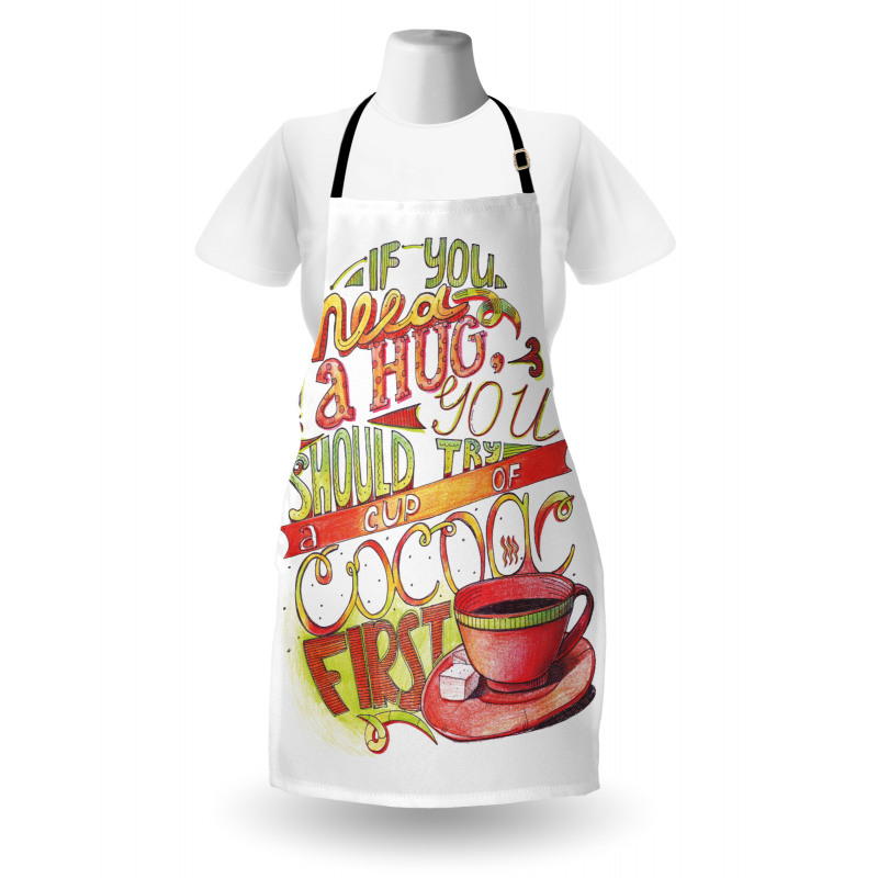 Retro Words About Love to Cocoa Apron