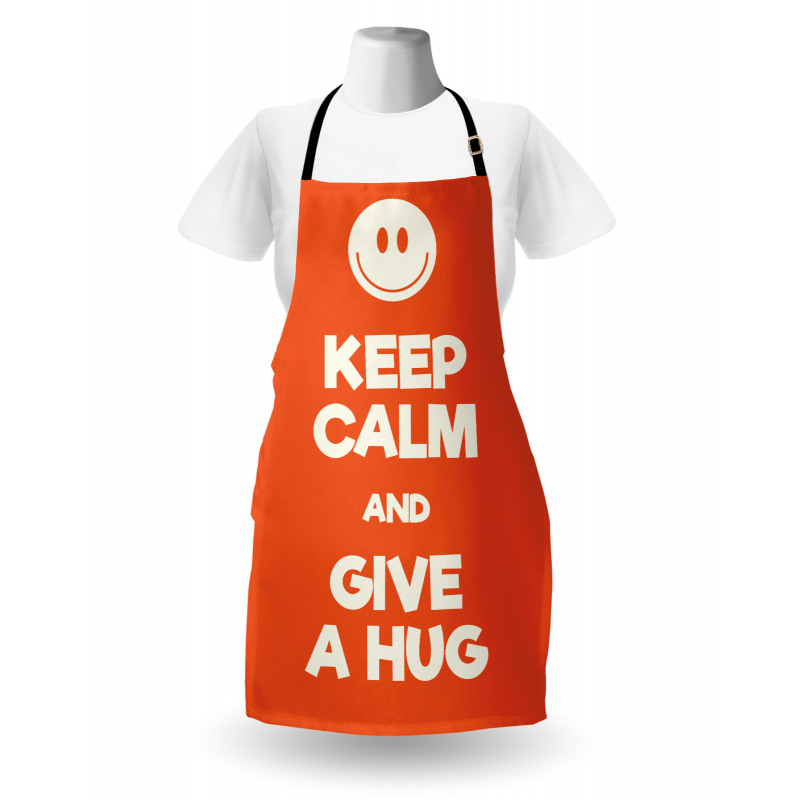 Keep Calm and Give a Hug Smile Apron