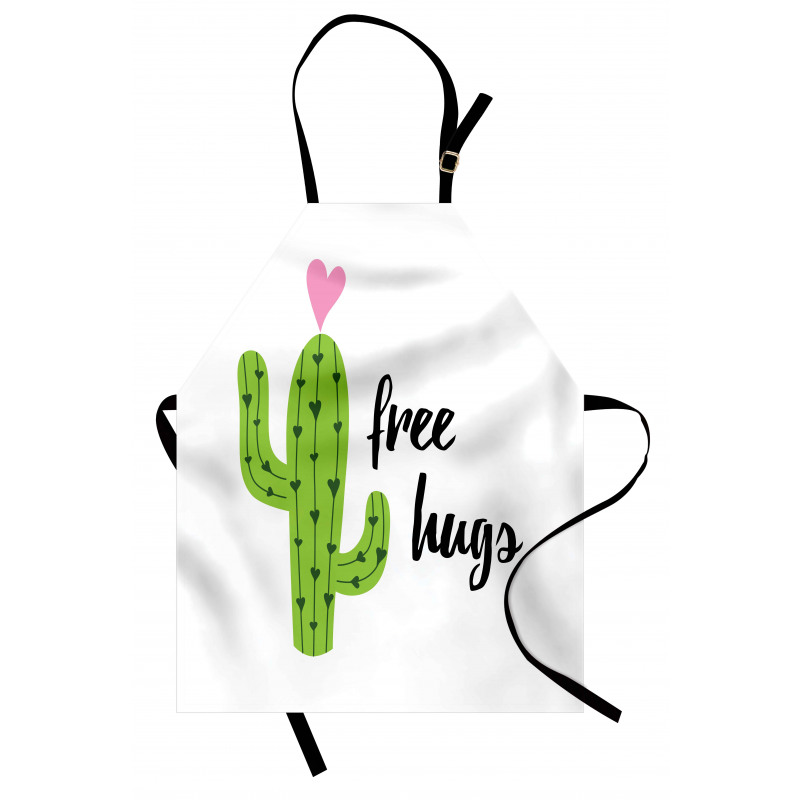 Cactus with Free Hug Words Apron