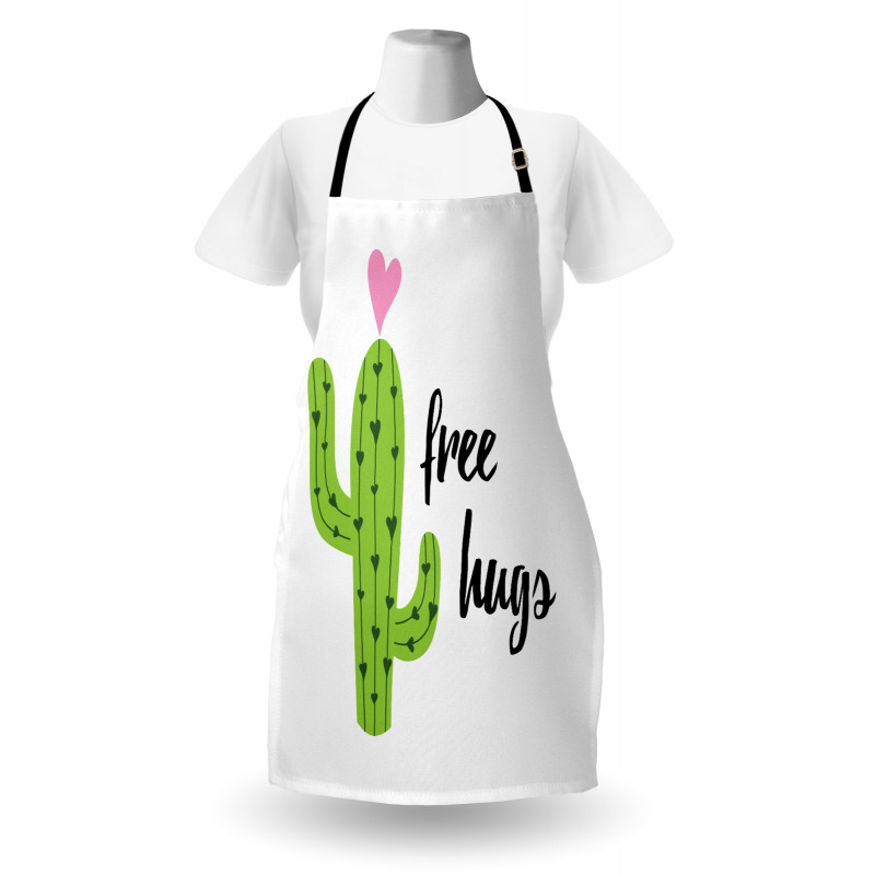 Cactus with Free Hug Words Apron