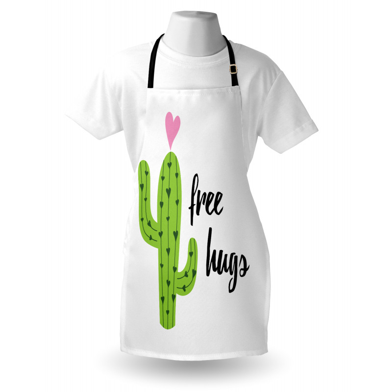 Cactus with Free Hug Words Apron