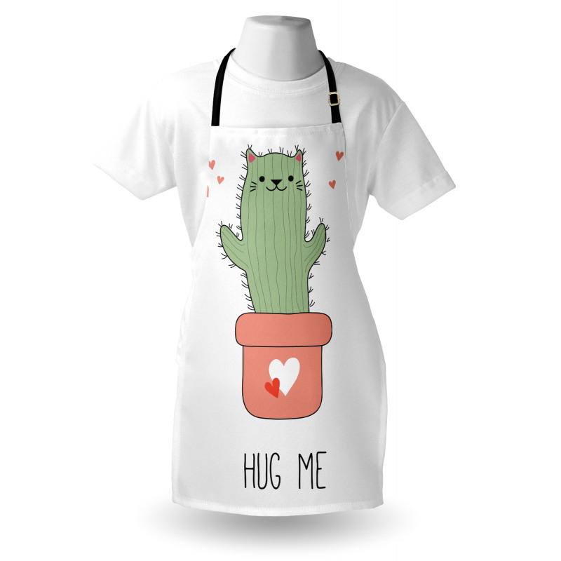 Funny Cactus Shape as Cat Apron