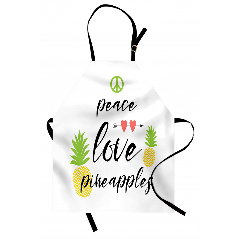 Peace Love Pineapples Apron