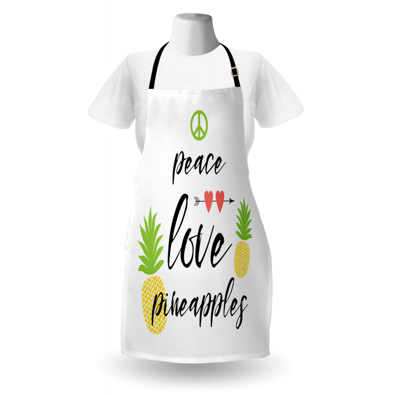 Peace Love Pineapples Apron