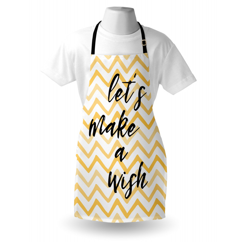 Lets Make a Wish on Chevrons Apron