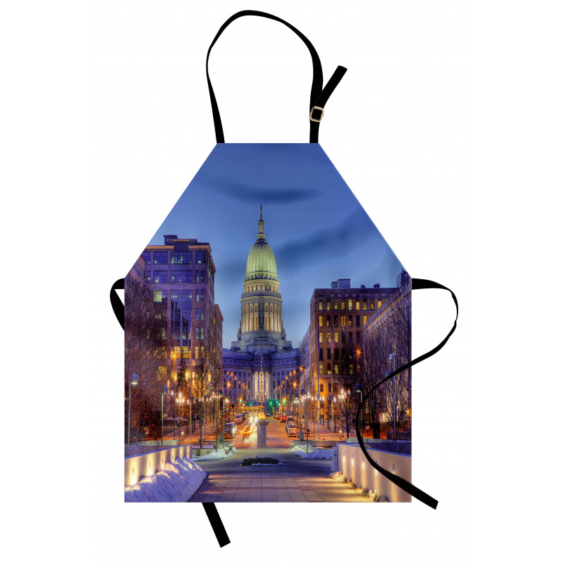 Landmark Building Winter Apron