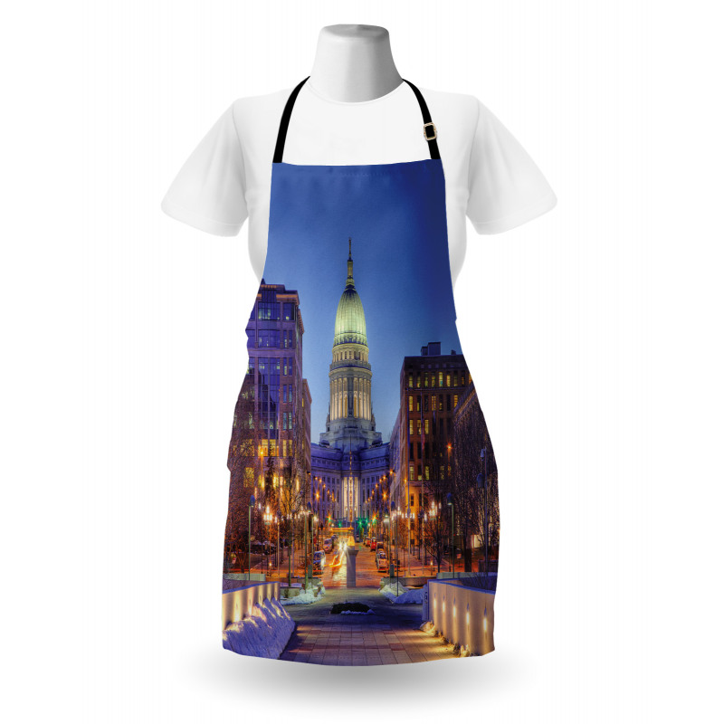 Landmark Building Winter Apron