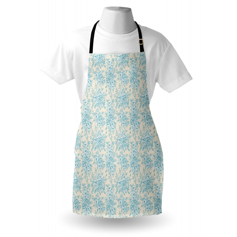 English Garden Rose Romance Apron