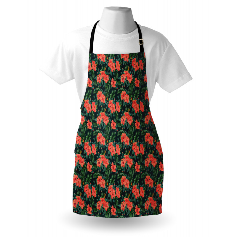 Exotic Hibiscus Luau Party Apron